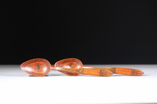 OSMANLI ÇİFT KAŞIK 19. yy.sonu - 23 cm.